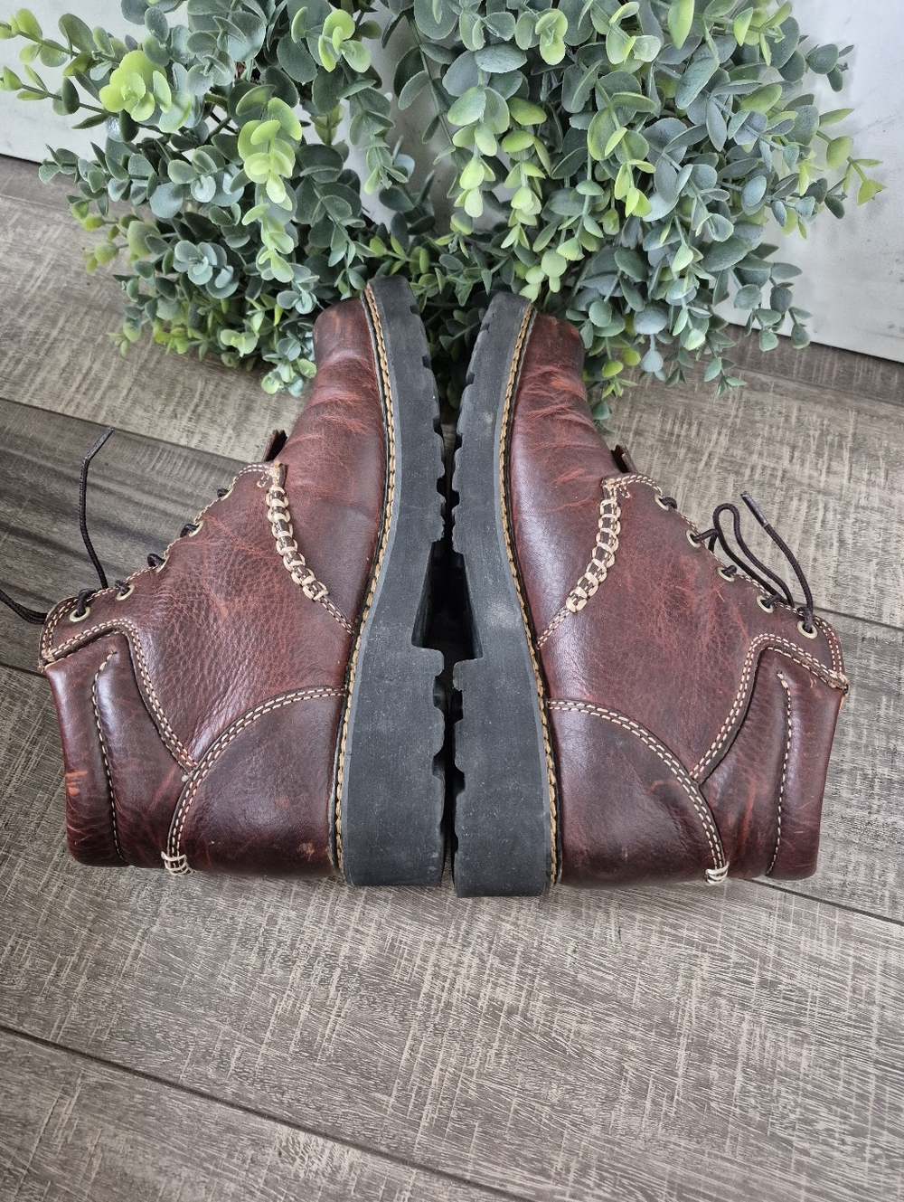 Ariat Canyon Boots Brown Leather Lace Up Work Hiking Outdoor Womens Size 9.5B - Picture 6 of 9